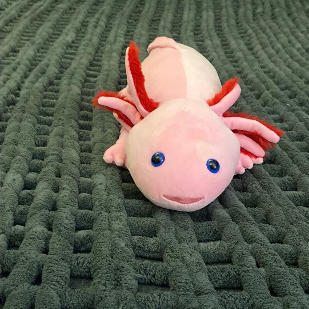 Adore Pink and Red Axolotl Plush Toy